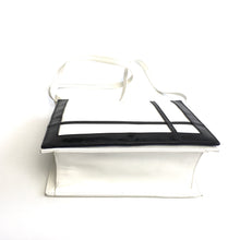 Load image into Gallery viewer, Vintage Swinging 60s/70s Black and White Patent Leather Handbag w/Long Shoulder Strap by Holmes Norwich Made in England-Vintage Handbag, Clutch Bag-Brand Spanking Vintage