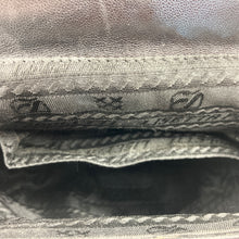 Load image into Gallery viewer, Vintage 80s/90s Elegant Black Leather Gilt Handle Bag by Lisetta Paoletti Made in Italy-Vintage Handbag, Dolly Bag-Brand Spanking Vintage