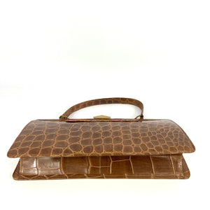 Vintage 50s 'The Martin' Exquisite Crocodile Skin Handbag w/Coin Purse,Tags and Original Box-Vintage Handbag, Exotic Skins-Brand Spanking Vintage