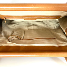 Load image into Gallery viewer, Vintage Very Large 90s Light Tan Leather Tote bag, Overnight, Weekend Bag-Vintage Handbag, Large Handbag-Brand Spanking Vintage