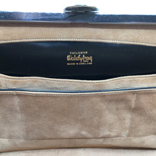 Load image into Gallery viewer, Vintage 50s Exquisite Large Black Leather Waldybag Classic Ladylike Bag With Silver Tone Frame And Copper Clasp-Vintage Handbag, Large Handbag-Brand Spanking Vintage