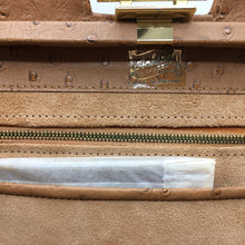 Load image into Gallery viewer, Vintage Ackery Of London Large Faux Ostrich Leather Classic Ladylike Bag Unused and Mint Condition-Vintage Handbag, Exotic Skins-Brand Spanking Vintage