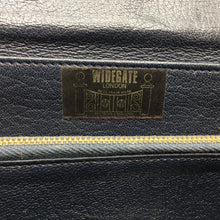 Load image into Gallery viewer, Elegant Vintage 70s Dark Navy Clutch Bag Or Top Handle Bag Handbag By Widegate-Vintage Handbag, Clutch Bag-Brand Spanking Vintage