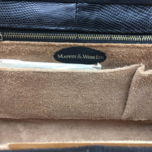 Load image into Gallery viewer, Vintage Mappin And Webb Black Lizard Skin Single Top Handle Bag-Vintage Handbag, Exotic Skins-Brand Spanking Vintage