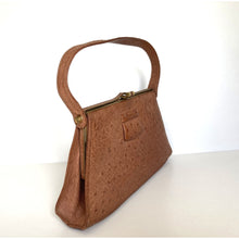 Load image into Gallery viewer, Vintage 40s 50s Genuine Ostrich Skin Waldybag Handbag With matching Coin Purse Made In England-Vintage Handbag, Exotic Skins-Brand Spanking Vintage