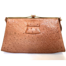 Load image into Gallery viewer, Vintage 40s 50s Genuine Ostrich Skin Waldybag Handbag With matching Coin Purse Made In England-Vintage Handbag, Exotic Skins-Brand Spanking Vintage