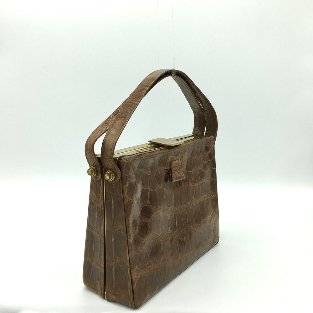 Crocodile skin bag online brand