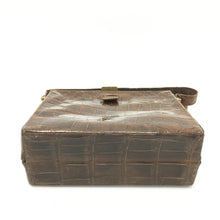 Load image into Gallery viewer, Exquisite Vintage Crocodile Skin Small And Dainty 30s/40s Square Box Bag In Rich Caramel Brown w/ Suede Lining-Vintage Handbag, Exotic Skins-Brand Spanking Vintage
