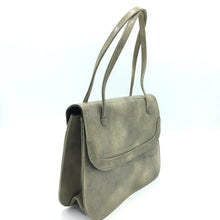Load image into Gallery viewer, Delightful Vintage 60s Freedex Patent Leather Mottled Taupe/Stone/Grey Twin Handle Bag-Vintage Handbag, Top Handle Bag-Brand Spanking Vintage