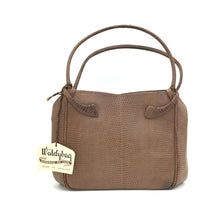 Load image into Gallery viewer, Vintage 50s 60s Lizard Skin Rare Dainty Design Waldybag in Taupe-Vintage Handbag, Exotic Skins-Brand Spanking Vintage