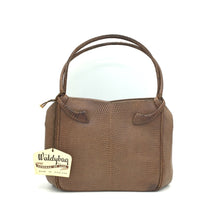 Load image into Gallery viewer, Vintage 50s 60s Lizard Skin Rare Dainty Design Waldybag in Taupe-Vintage Handbag, Exotic Skins-Brand Spanking Vintage