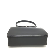 Load image into Gallery viewer, Vintage Exquisite Waldybag Handbag In Grey Leather w/ Ornate Gilt Clasp And Motif Grape Silk Lining w/ Matching Coin Purse-Vintage Handbag, Kelly Bag-Brand Spanking Vintage