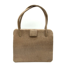 Load image into Gallery viewer, Vintage 50s Caramel Lizard Skin Mappin & Webb Handbag w/ Lift Up Clasp And Matching Coin Purse-Vintage Handbag, Exotic Skins-Brand Spanking Vintage