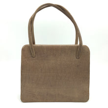 Load image into Gallery viewer, Vintage 50s Caramel Lizard Skin Mappin & Webb Handbag w/ Lift Up Clasp And Matching Coin Purse-Vintage Handbag, Exotic Skins-Brand Spanking Vintage