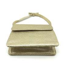 Load image into Gallery viewer, Vintage 60s Dainty Gold Lamé Handbag w/ Bow Detail To Handle-Vintage Handbag, Evening Bag-Brand Spanking Vintage