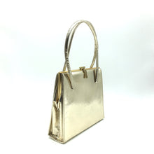Load image into Gallery viewer, Vintage 60s/70s Gold Faux Leather Twin Handle Evening Bag, Occasion Bag-Vintage Handbag, Evening Bag-Brand Spanking Vintage