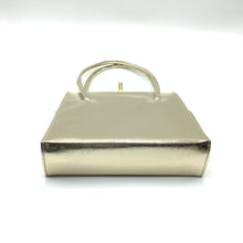 Load image into Gallery viewer, Vintage 60s/70s Gold Faux Leather Twin Handle Evening Bag, Occasion Bag-Vintage Handbag, Evening Bag-Brand Spanking Vintage