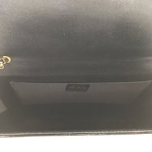 Load image into Gallery viewer, Vintage Waldybag Black Patent Leather Day/Evening/Occasion Bag w/ Gilt And Diamante Buckle Motif And Gilt Chain-Vintage Handbag, Evening Bag-Brand Spanking Vintage