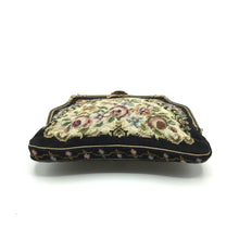 Load image into Gallery viewer, Vintage 50s Petit Point Evening Bag w/ Gilt Chain, Satin Lining And Matching Satin Backed Mirror-Vintage Handbag, Evening Bag-Brand Spanking Vintage