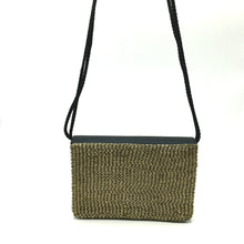 Load image into Gallery viewer, 80s Vintage Gold Beaded Evening Bag w/ Long Silk Cord Strap-Vintage Handbag, Evening Bag-Brand Spanking Vintage