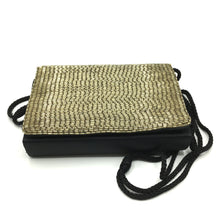 Load image into Gallery viewer, 80s Vintage Gold Beaded Evening Bag w/ Long Silk Cord Strap-Vintage Handbag, Evening Bag-Brand Spanking Vintage