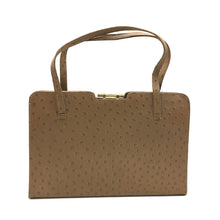 Load image into Gallery viewer, Vintage Ackery Of London Large Faux Ostrich Leather Classic Ladylike Bag Unused and Mint Condition-Vintage Handbag, Exotic Skins-Brand Spanking Vintage