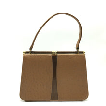 Load image into Gallery viewer, SALE Holmes Of Norwich 60s/70s Vintage Ostrich And Patent Leather Vintage Handbag-Vintage Handbag, Exotic Skins-Brand Spanking Vintage