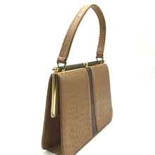 Load image into Gallery viewer, SALE Holmes Of Norwich 60s/70s Vintage Ostrich And Patent Leather Vintage Handbag-Vintage Handbag, Exotic Skins-Brand Spanking Vintage