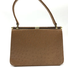 Load image into Gallery viewer, SALE Holmes Of Norwich 60s/70s Vintage Ostrich And Patent Leather Vintage Handbag-Vintage Handbag, Exotic Skins-Brand Spanking Vintage