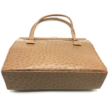 Load image into Gallery viewer, Vintage 50s Ostrich Design Leather Handbag By Waldybag-Vintage Handbag, Exotic Skins-Brand Spanking Vintage