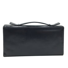 Load image into Gallery viewer, Elegant Vintage 70s Dark Navy Clutch Bag Or Top Handle Bag Handbag By Widegate-Vintage Handbag, Clutch Bag-Brand Spanking Vintage
