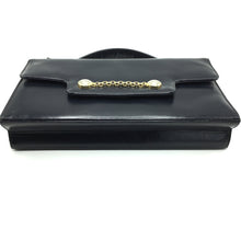 Load image into Gallery viewer, Elegant Vintage 70s Dark Navy Clutch Bag Or Top Handle Bag Handbag By Widegate-Vintage Handbag, Clutch Bag-Brand Spanking Vintage