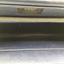 Load image into Gallery viewer, Elegant Vintage 70s Dark Navy Clutch Bag Or Top Handle Bag Handbag By Widegate-Vintage Handbag, Clutch Bag-Brand Spanking Vintage