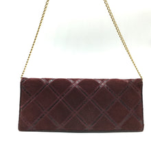 Load image into Gallery viewer, Vintage 70s Suede And Snakeskin Clutch Bag w/ Gilt Chain In Burgundy-Vintage Handbag, Clutch Bag-Brand Spanking Vintage
