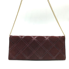 Load image into Gallery viewer, Vintage 70s Suede And Snakeskin Clutch Bag w/ Gilt Chain In Burgundy-Vintage Handbag, Clutch Bag-Brand Spanking Vintage