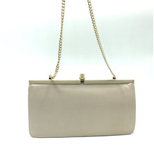Load image into Gallery viewer, Vintage 60s/70s Nude Leather Clutch Bag w/ Optional Gilt Chain-Vintage Handbag, Clutch Bag-Brand Spanking Vintage