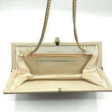 Load image into Gallery viewer, Vintage 60s/70s Nude Leather Clutch Bag w/ Optional Gilt Chain-Vintage Handbag, Clutch Bag-Brand Spanking Vintage