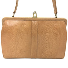 Load image into Gallery viewer, Vintage Mappin & Webb Rare Peach Lizard Skin Classic Ladylike Bag-Vintage Handbag, Exotic Skins-Brand Spanking Vintage