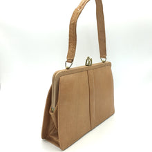 Load image into Gallery viewer, Vintage Mappin & Webb Rare Peach Lizard Skin Classic Ladylike Bag-Vintage Handbag, Exotic Skins-Brand Spanking Vintage