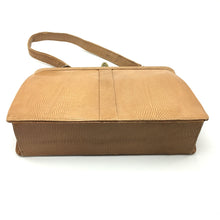 Load image into Gallery viewer, Vintage Mappin & Webb Rare Peach Lizard Skin Classic Ladylike Bag-Vintage Handbag, Exotic Skins-Brand Spanking Vintage