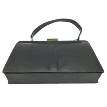 Load image into Gallery viewer, Vintage Mappin And Webb Black Lizard Skin Single Top Handle Bag-Vintage Handbag, Exotic Skins-Brand Spanking Vintage