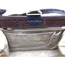 Load image into Gallery viewer, Vintage Mappin & Webb Chestnut Brown Lizard Skin Classic Ladylike Bag-Vintage Handbag, Exotic Skins-Brand Spanking Vintage