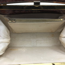 Load image into Gallery viewer, Vintage 60s/70s Bronze Holmes Of Norwich Faux Snakeskin Patent Leather Bag-Vintage Handbag, Kelly Bag-Brand Spanking Vintage