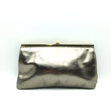 Load image into Gallery viewer, Vintage 80s Gold/Bronze Leather Clutch Bag By Jane Shilton-Vintage Handbag, Clutch Bag-Brand Spanking Vintage