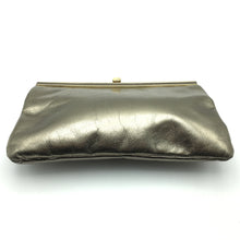 Load image into Gallery viewer, Vintage 80s Gold/Bronze Leather Clutch Bag By Jane Shilton-Vintage Handbag, Clutch Bag-Brand Spanking Vintage