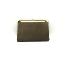 Load image into Gallery viewer, Vintage 50s Dainty Suede Evening/Occasion Bag in Taupe w/ Fitted Purse-Vintage Handbag, Evening Bag-Brand Spanking Vintage