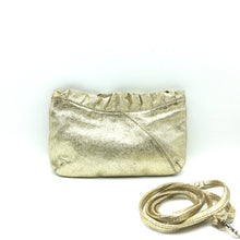 Load image into Gallery viewer, Vintage 80s/90s Gold Leather Evening/Occasion Bag by Topshop Made in India-Vintage Handbag, Evening Bag-Brand Spanking Vintage