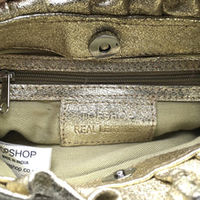 Load image into Gallery viewer, Vintage 80s/90s Gold Leather Evening/Occasion Bag by Topshop Made in India-Vintage Handbag, Evening Bag-Brand Spanking Vintage