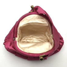 Load image into Gallery viewer, Vintage Fuchsia Pink Silk Satin Evening/Occasion Bag by Bagcraft Made in England-Vintage Handbag, Evening Bag-Brand Spanking Vintage
