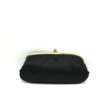 Load image into Gallery viewer, Vintage 50s Black Silk Satin Clutch Bag By Coblentz Made in Belgium-Vintage Handbag, Evening Bag-Brand Spanking Vintage
